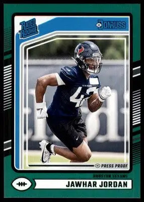 2024 Donruss - Press Proof Green Jawhar Jordan 390 Houston Texans - Football Card Single