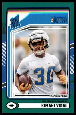 2024 Donruss - Press Proof Green Kimani Vidal 355 Los Angeles Chargers - Football Card Single