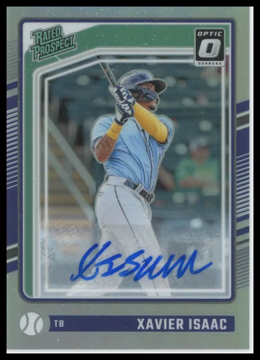2024 Donruss - Rated Prospects Optic Signatures Holo Xavier Isaac 123 Auto NM - Baseball Card Single