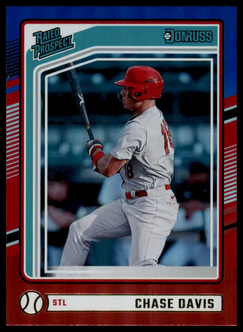 2024 Donruss - Red and Blue Chase Davis 104 St. Louis Cardinals NM - Baseball Card Single