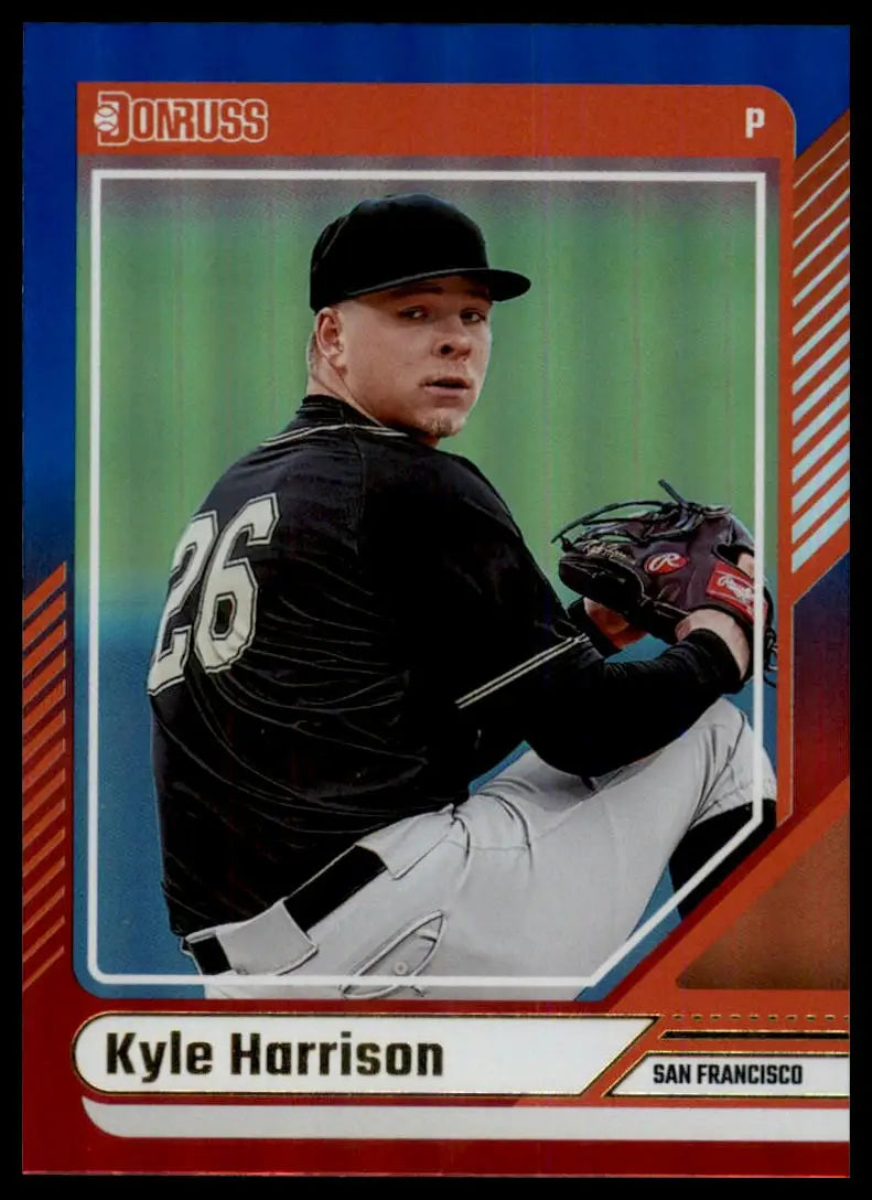 2024 Donruss - Red and Blue Kyle Harrison 63 San Francisco Giants NM - Baseball Card Single