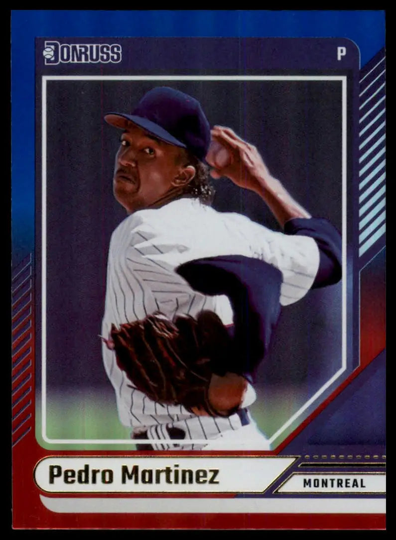 2024 Donruss - Red and Blue Pedro Martinez 65 Montreal Expos Baseball NM - Baseball Card Single
