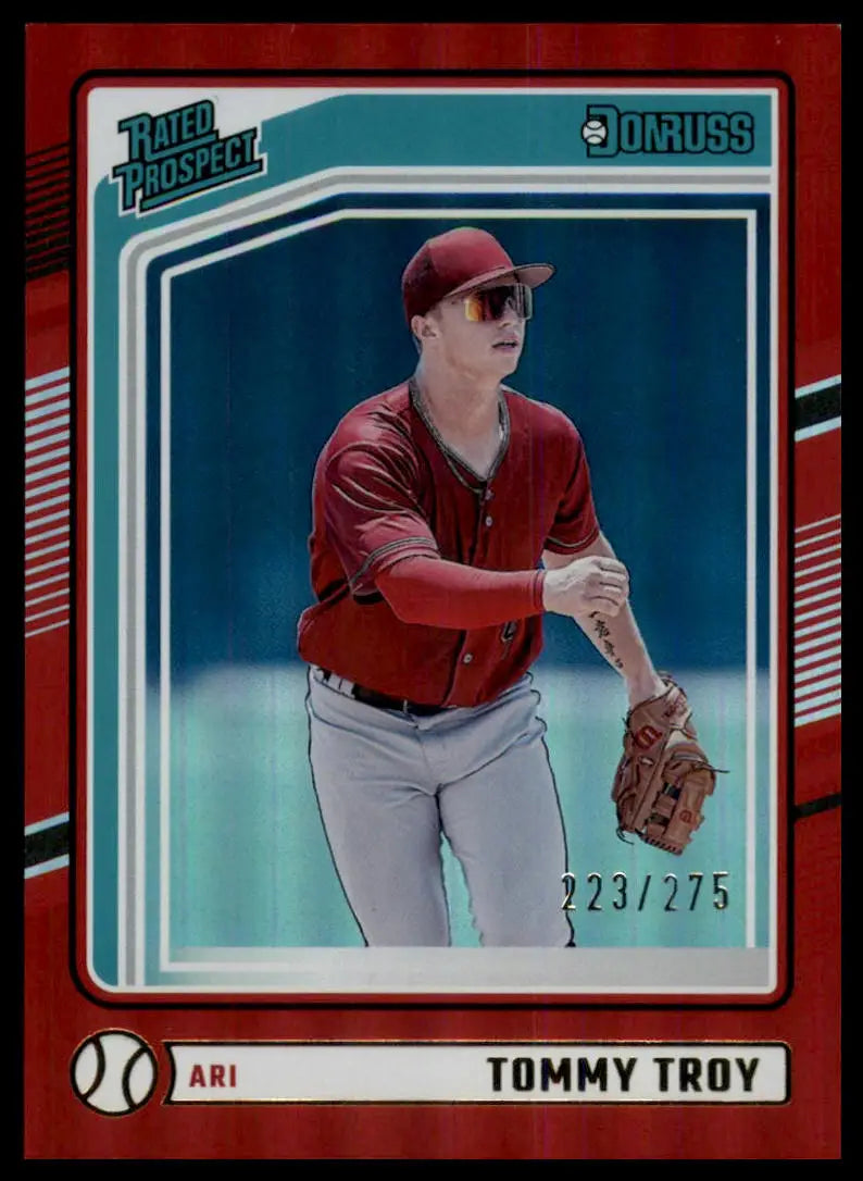 2024 Donruss - Red Tommy Troy 107 /275 Arizona Diamondbacks NM - Baseball Card Single