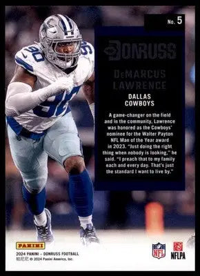 2024 Donruss - Retro 1994 DeMarcus Lawrence 5 Dallas Cowboys - Football Card Single