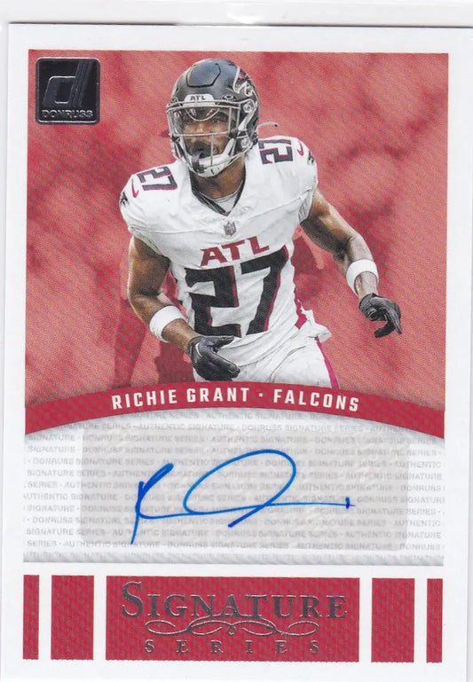 2024 DONRUSS #SSE-RGR RICHIE GRANT AUTO- ATLANTA FALCONS - Football Card Single
