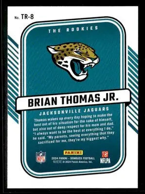 2024 Donruss #TR-8 Brian Thomas Jr. The Rookies - Football Card Single