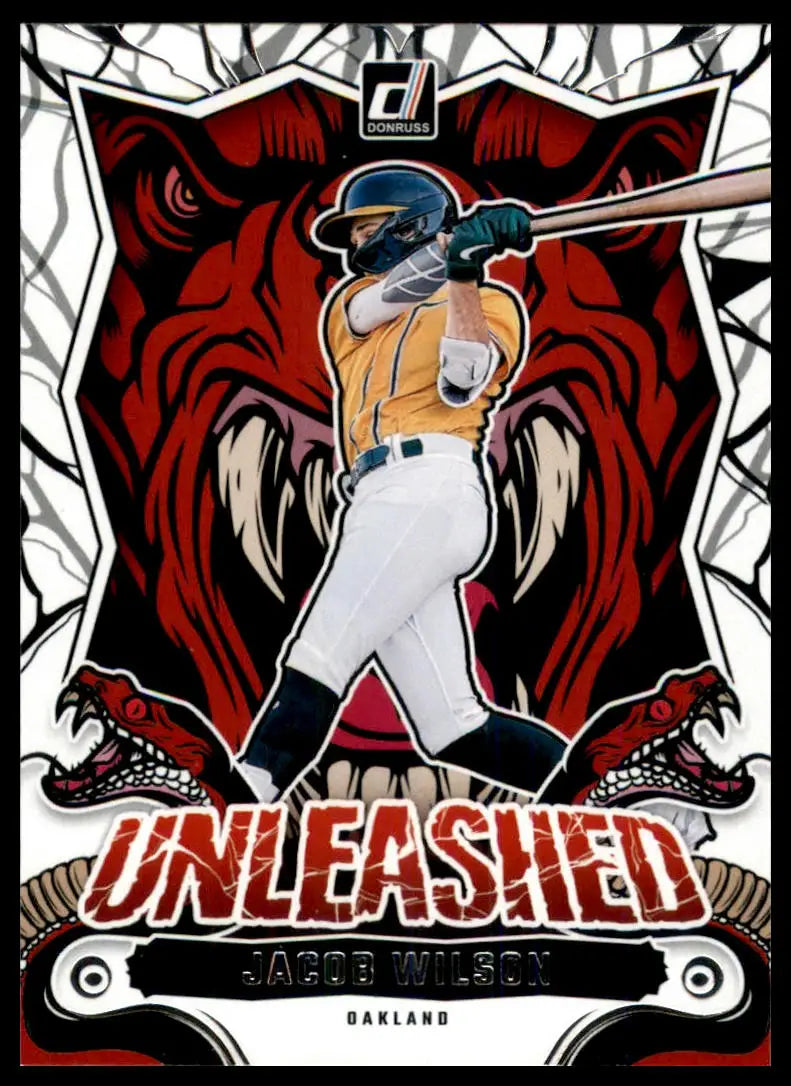 2024 Donruss - Unleashed Jacob Wilson 4 Oakland Athletics NM - Baseball Card Single