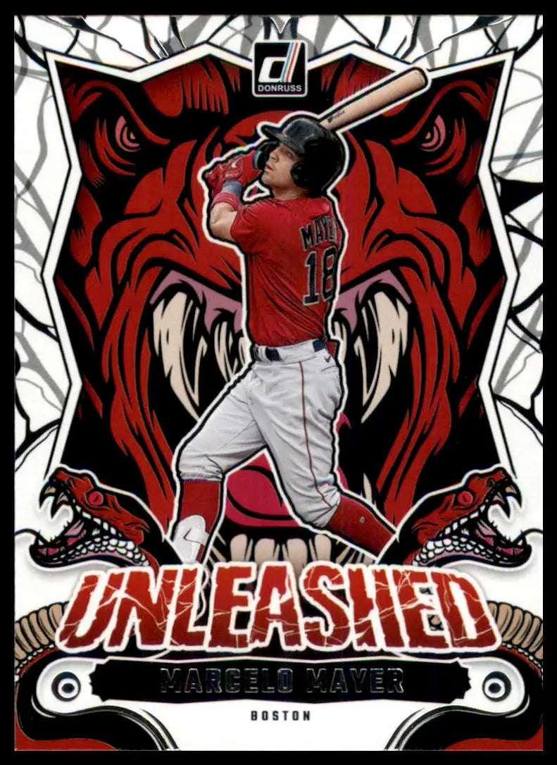 2024 Donruss - Unleashed Marcelo Mayer 7 Boston Red Sox Baseball NM - Baseball Card Single