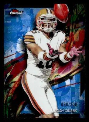 2024 Finest #17 Josh Cribbs Blue Refractor #/200 - Football Card Single