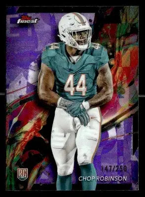 2024 Finest #57 Chop Robinson Purple Refractor #/250 - Football Card Single