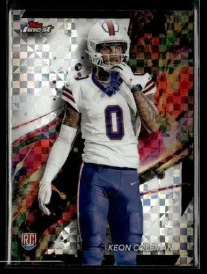 2024 Finest - Checkerboard Refractor Keon Coleman #92 RC Buffalo Bills - Football Card Single