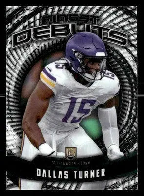 2024 Finest #D-19 Dallas Turner Debut - Football Card Single