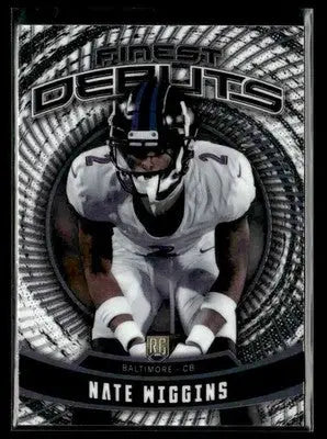 2024 Finest - Debut Nate Wiggins #D-25 Baltimore Ravens - Football Card Single
