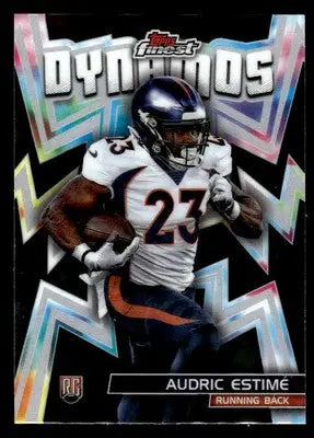 2024 Finest #DYN-5 Audric Estimé Dynamos - Football Card Single