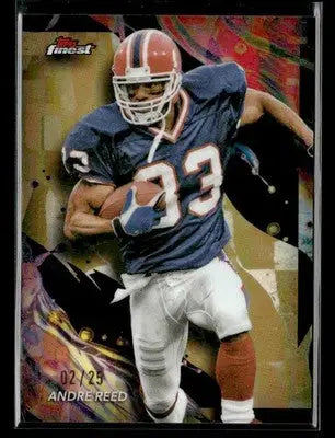 2024 Finest - Gold Refractor Andre Reed #104 SN #/25 Buffalo Bills