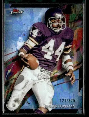 2024 Finest - Sky Blue Refractor Chuck Foreman #49 SN #/325 Minnesota Vikings - Football Card Single