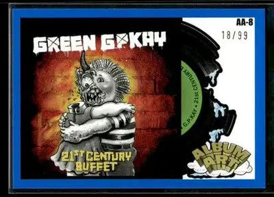 2024 Garbage Pail Kids: Green Day 21st Century Buffet #AA-8 Album Art Blue #/99 - Non-Sports Card Single