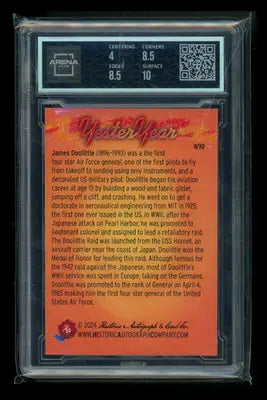 2024 Historic Auto YesterYear Negative Jimmy Doolittle 9/10 #44 Arena Club 4.5 - Non-Sports Card Single