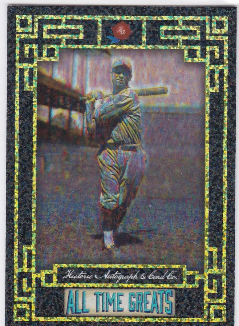 Vintage baseball card showcasing George Sisler in a classic batting stance for Historic Autographs