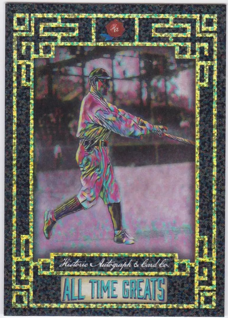 Holographic baseball trading card of Napoleon Lajoie from Historic Autographs Time Greats