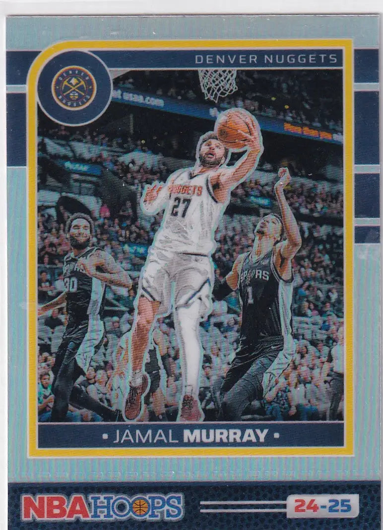 2024 HOOPS #55 JAMAL MURRAY SILVER- DENVER NUGGETS - Basketball Card Single