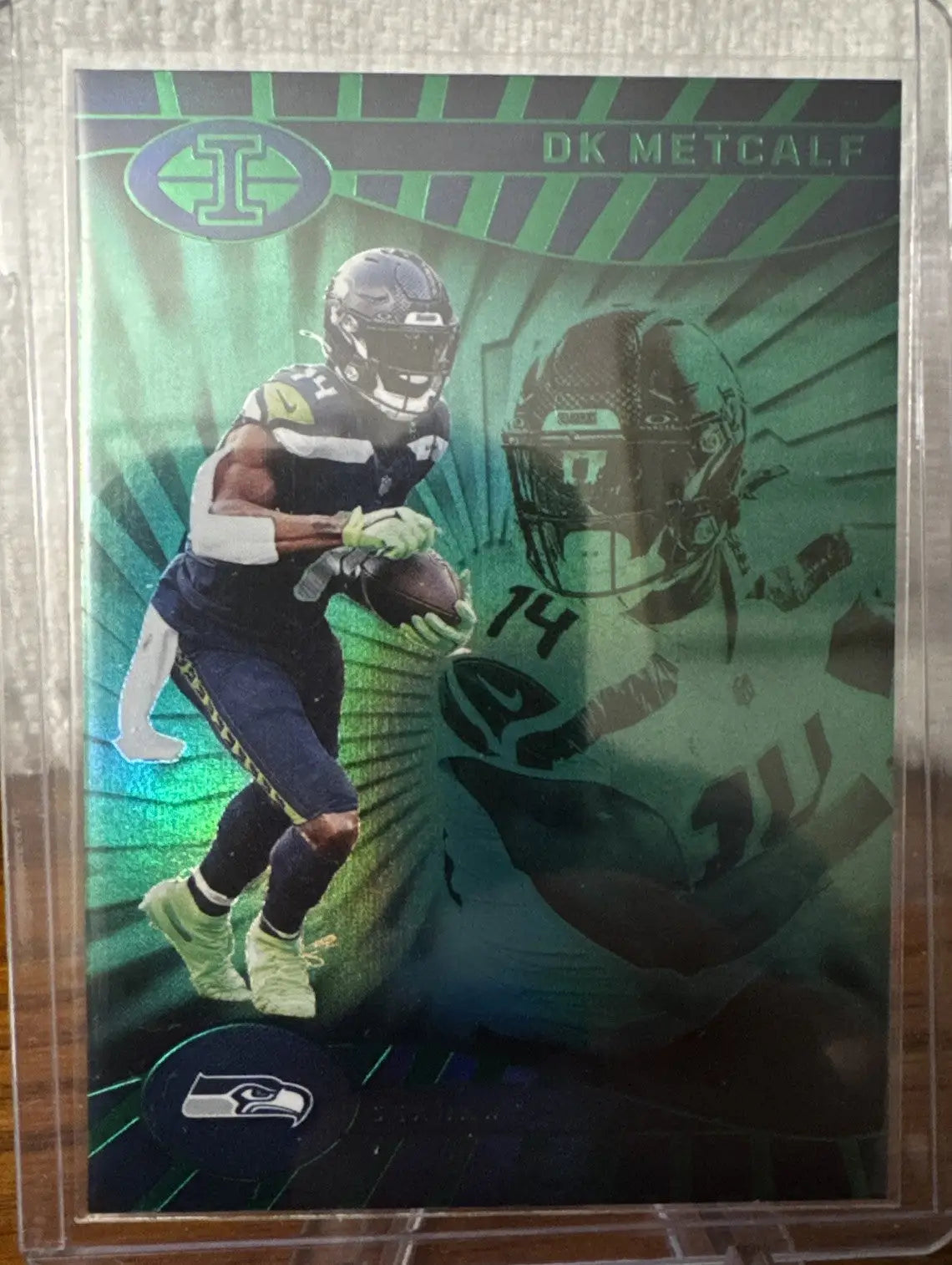 2024 Illusions Emerald Green Seahawks 8 Card Lot Metcalf Smith Lockett Walker - Football Card Single