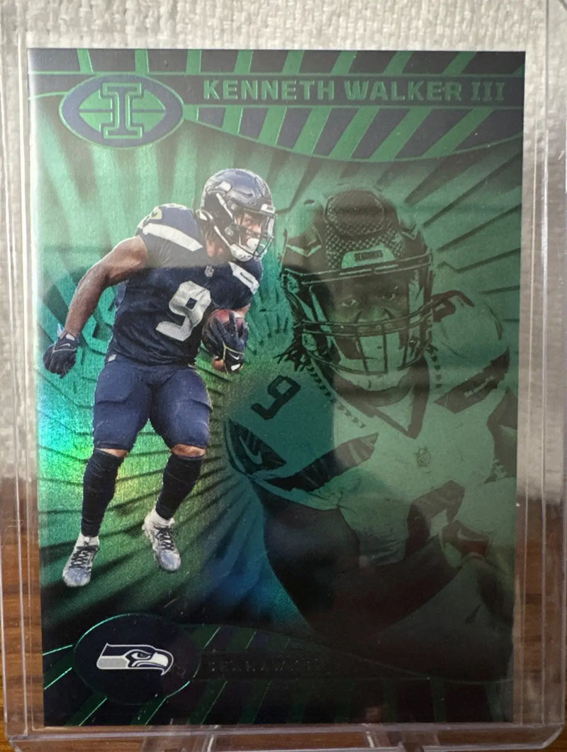 2024 Illusions Emerald Green Seahawks 8 Card Lot Metcalf Smith Lockett Walker - Football Card Single