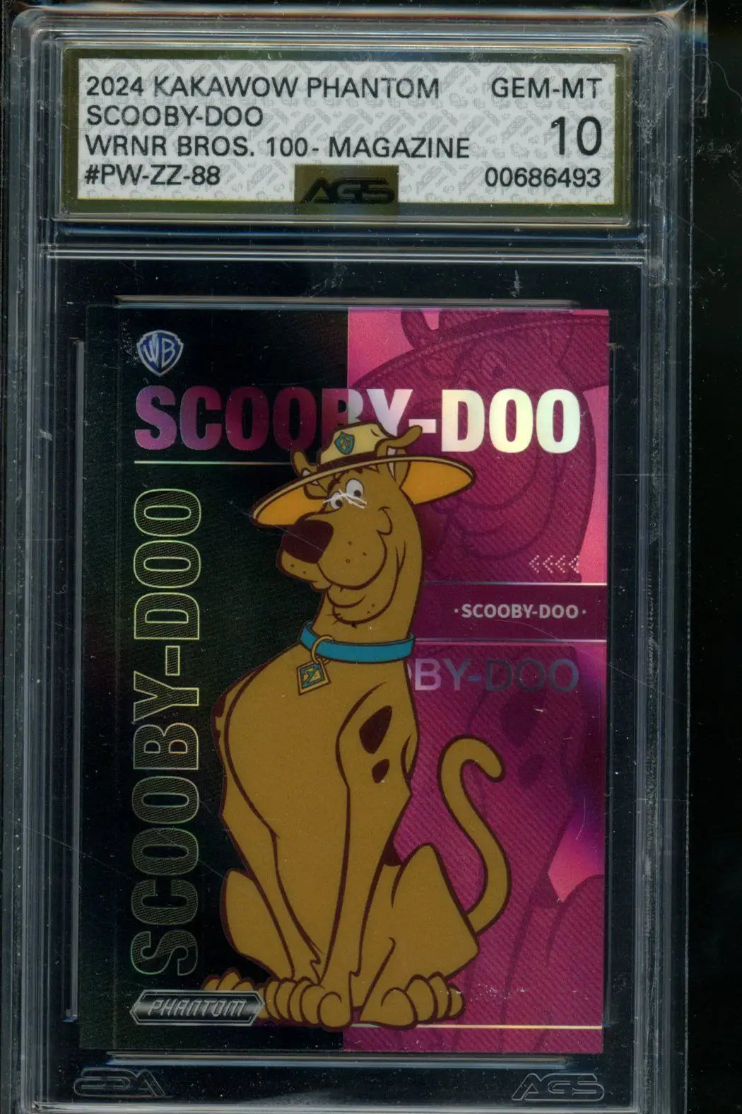 2024 Kakawow Warner Bros. 100th Anniversary Scooby-Doo 201/288 #PW-ZZ-88 AGS 10 - Entertainment Card Single