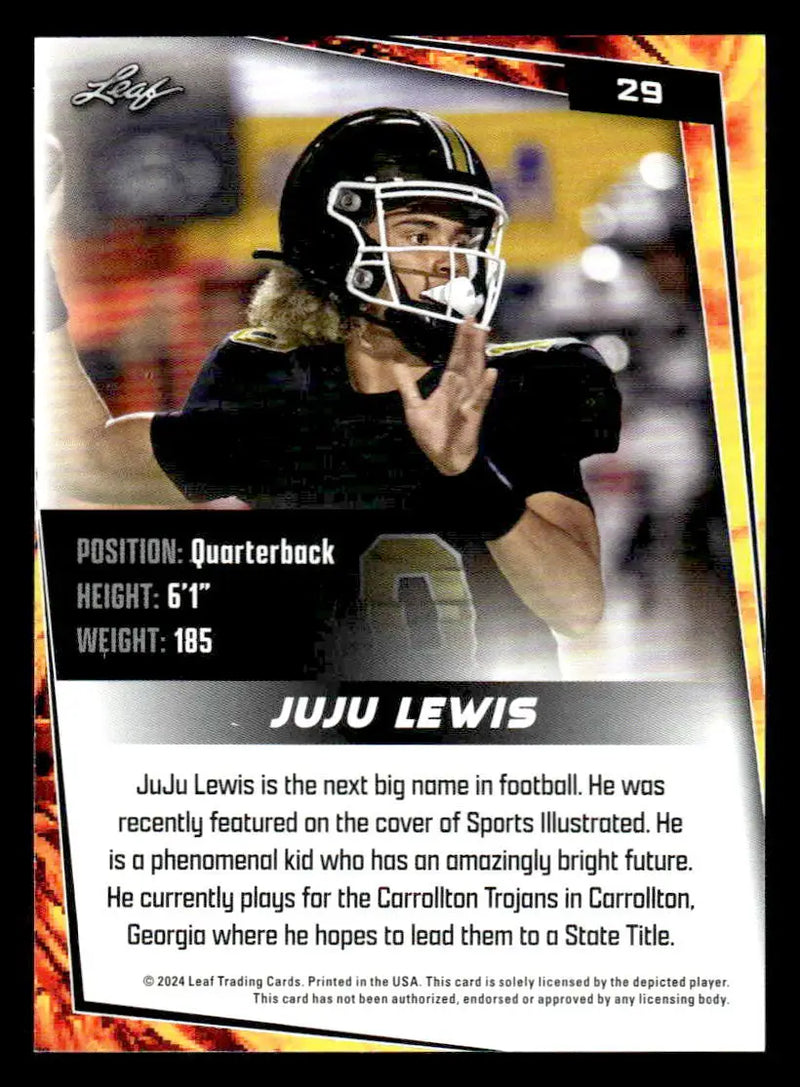 2024 Leaf #29 Julian Lewis - Football Card Single
