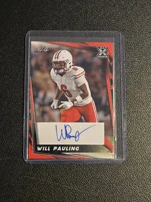 2024 Leaf #BA-WP1 Will Pauling Autographs Red - Baseball Card Single
