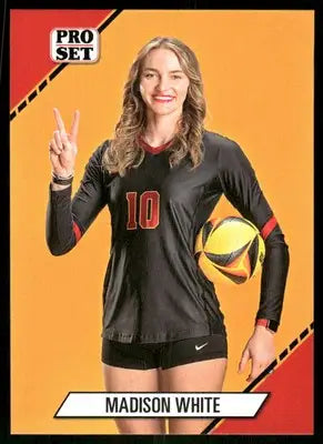2024 Leaf Beach Volleyball Madison White #16 Soccer - Soccer Card Single