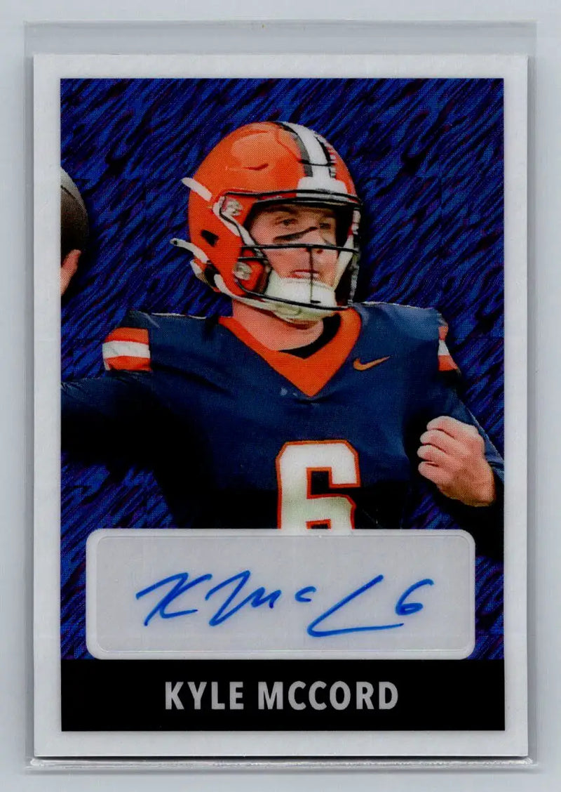 2024 Leaf Collective - 1948 Leaf Auto Shimmer Purple #48A-KM1 Kyle McCord #/8 - Football Card Single