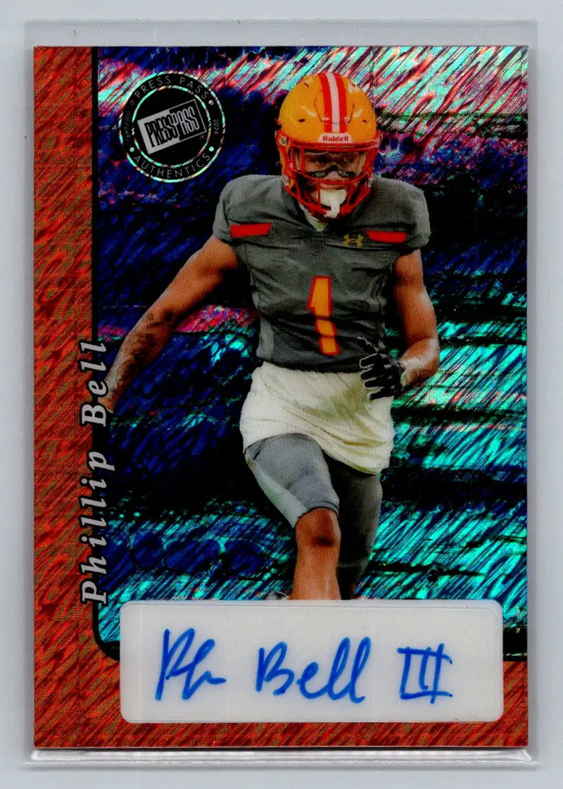 2024 Leaf Collective 2000 Press Pass Auto Shimmer Red #20A-PB1 Phillip Bell #/5 - Racing Card Single