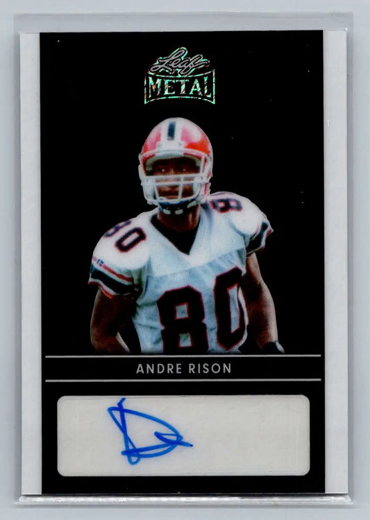 2024 Leaf Collective - Leaf Autographs Shimmer Black #LA-AR2 Andre Rison #/6 - Football Card Single