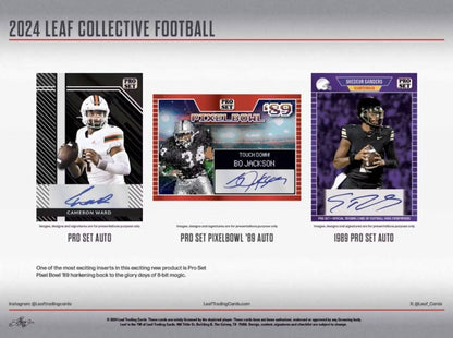 2024 Leaf Collective Football Hobby Jumbo Box