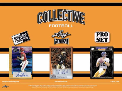 2024 Leaf Collective Football Hobby Jumbo Box