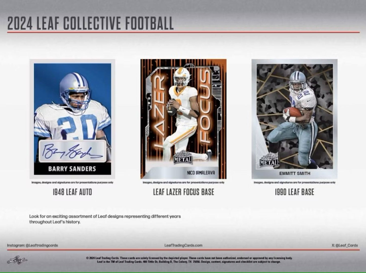 2024 Leaf Collective Football Hobby Jumbo Box