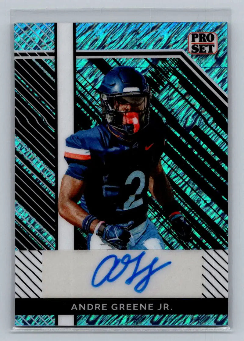 2024 Leaf CollectivePro Set Auto Shimmer Light Blue #PSA-AGJ Andre Greene Jr/20 - Basketball Card Single