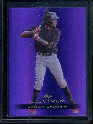 2024 Leaf Electrum Jaison Chourio #38 3/49 Baseball - Baseball Card Single