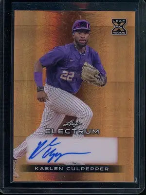 2024 Leaf Electrum Kaelen Culpepper #BA-KC2 55/99 Autograph RC Baseball - Baseball Card Single