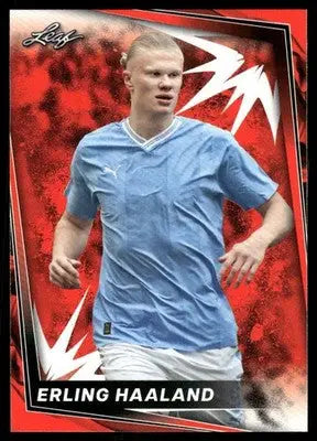 2024 Leaf Erling Haaland #4 Red Soccer - Soccer Card Single