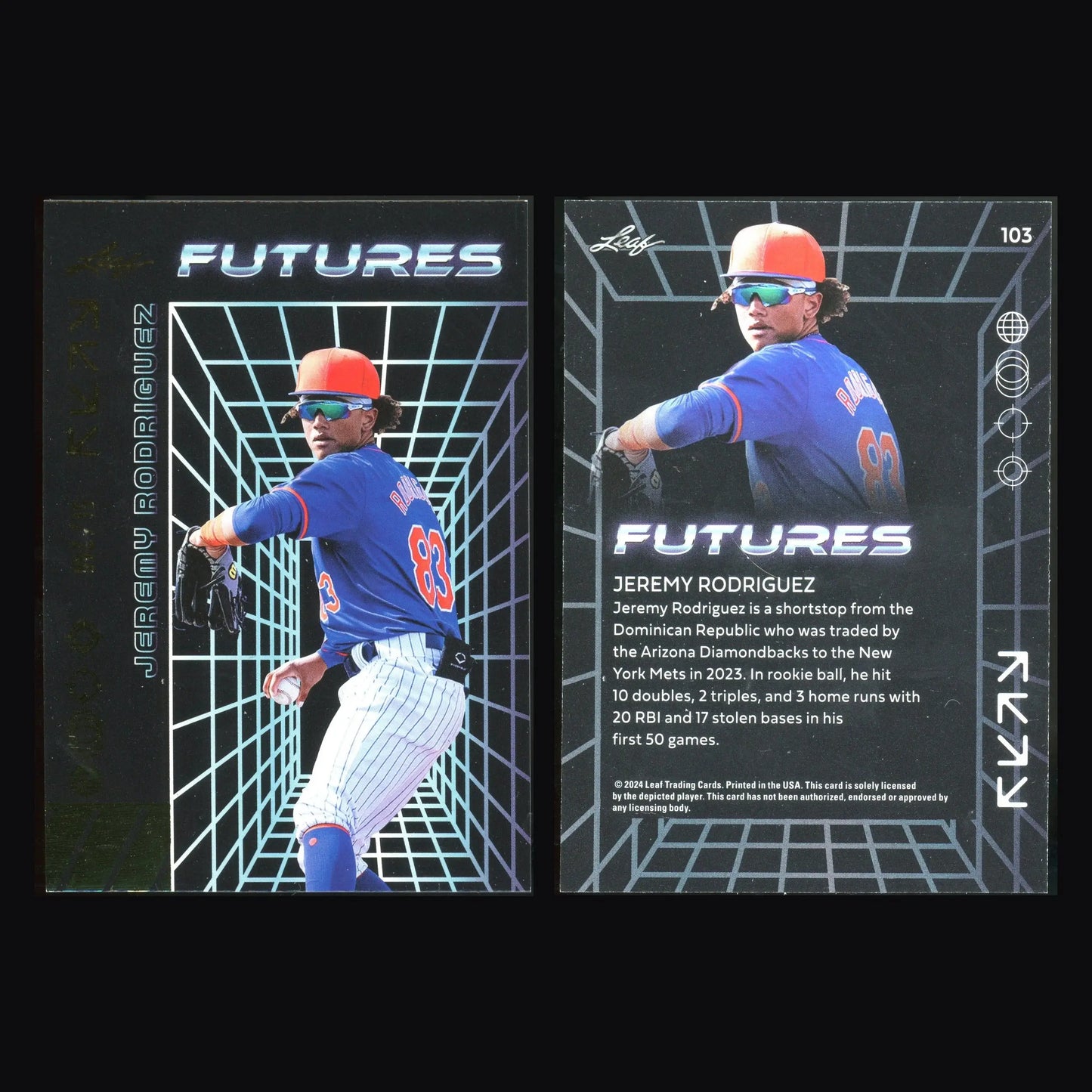 2024 Leaf Futures #103 Jeremy Rodriguez New York Mets - Baseball Card Single