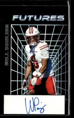 2024 Leaf Futures #A-WP1 Will Pauling Autographs Green - Football Card Single