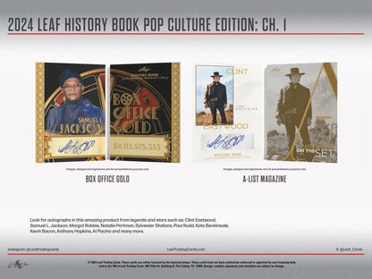 2024 Leaf History Book Pop Culture Edition Chapter 1 Hobby Box - Sports Card Hobby Boxes