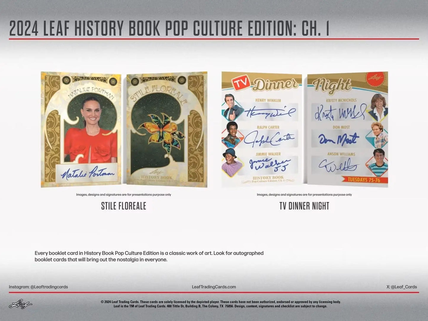 2024 Leaf History Book Pop Culture Edition Chapter 1 Hobby Box - Sports Card Hobby Boxes