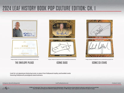 2024 Leaf History Book Pop Culture Edition Chapter 1 Hobby Box - Sports Card Hobby Boxes