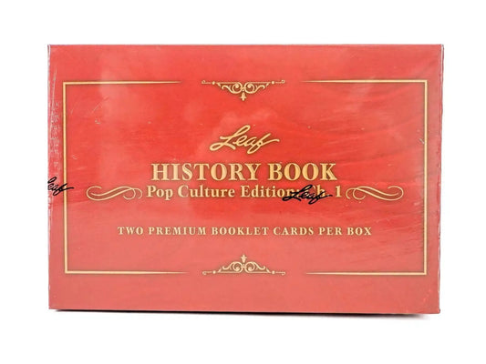 2024 Leaf History Book Pop Culture Edition Chapter 1 Hobby Box - Sports Card Hobby Boxes