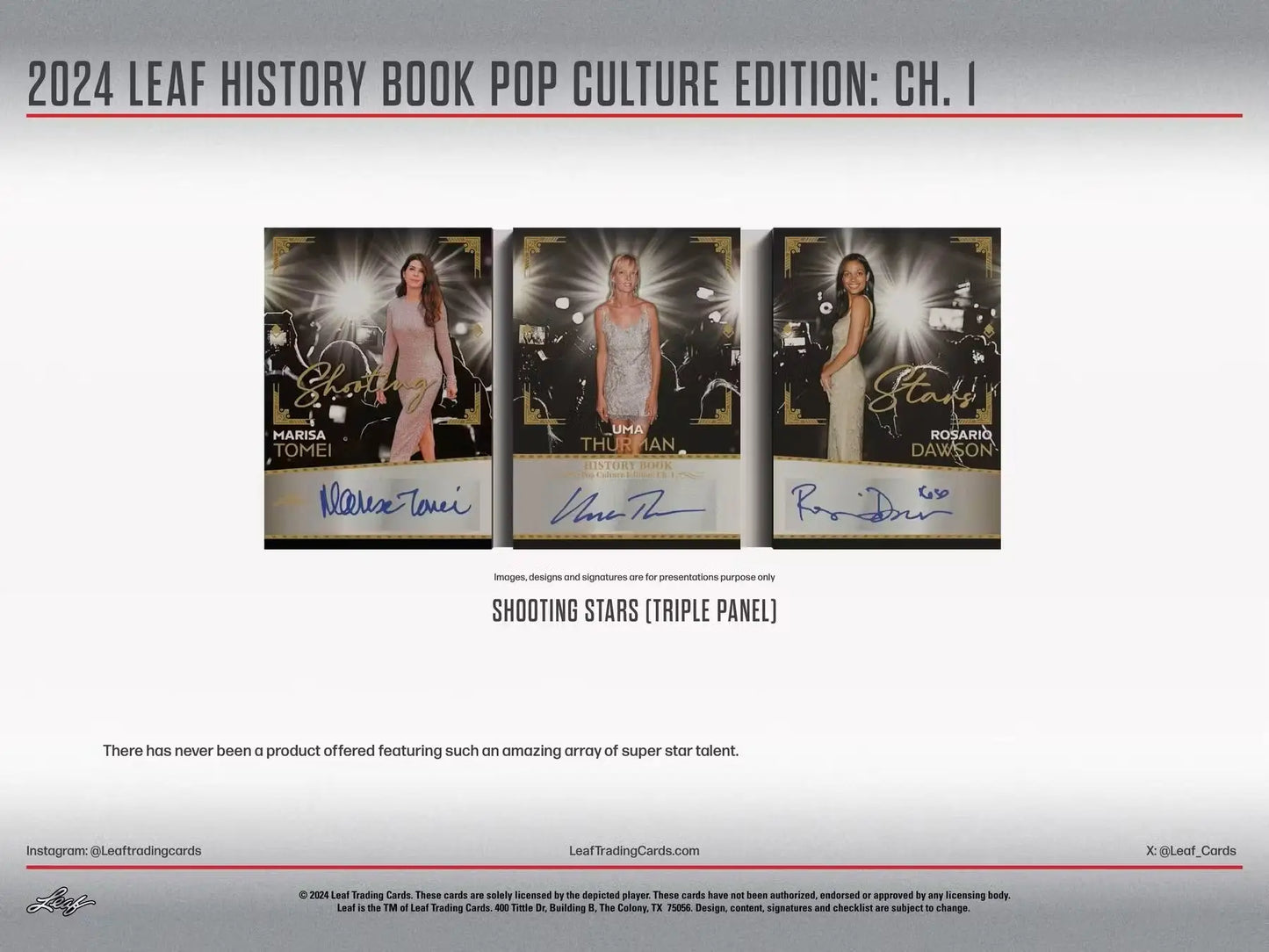 2024 Leaf History Book Pop Culture Edition Chapter 1 Hobby Box - Sports Card Hobby Boxes