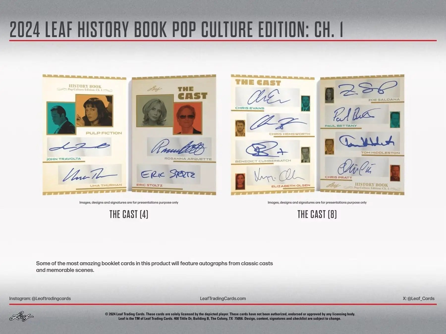 2024 Leaf History Book Pop Culture Edition Chapter 1 Hobby Box - Sports Card Hobby Boxes