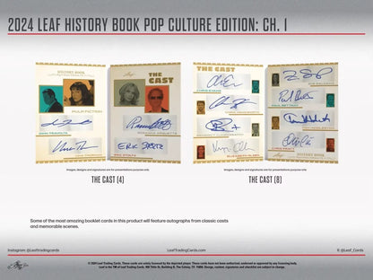 2024 Leaf History Book Pop Culture Edition Chapter 1 Hobby Box - Sports Card Hobby Boxes